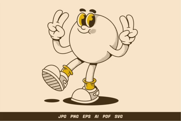 Ball Head Character with Peace Sign Embroidery Review