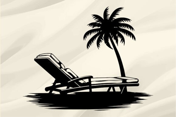 Beach Chair Silhouette Vector Review