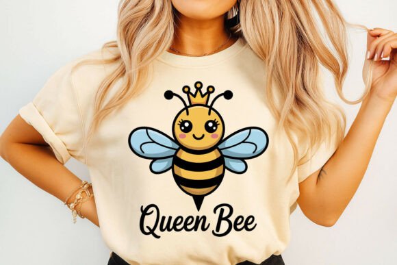 Cute Cartoon Queen Bee Illustration Review