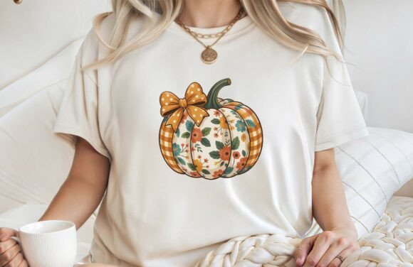 Floral Fall Autumn Pumpkin with Bow PNG Review