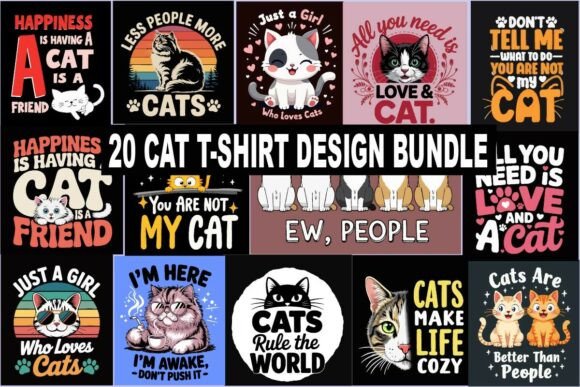 Funny Cat T-Shirt Design Bundle Review