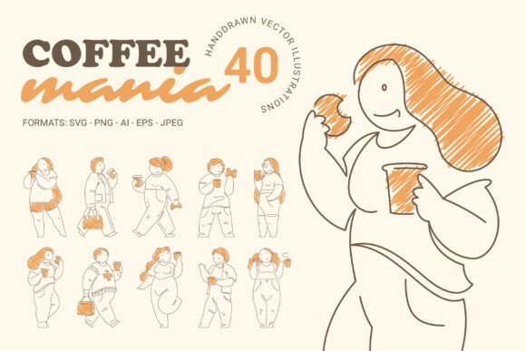 Hand-Drawn Coffee People Review