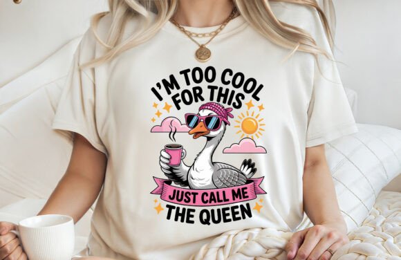 I m Too Cool Duck Summer Shirt PNG