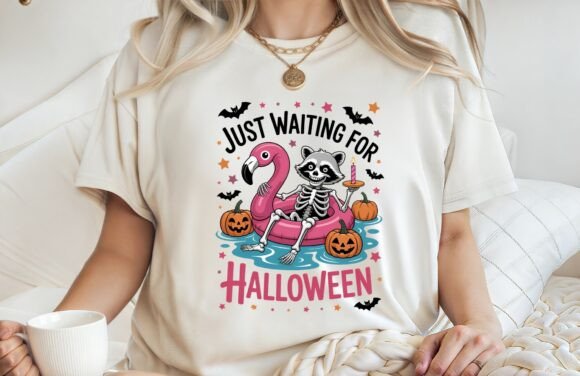 Just Waiting for Halloween Shirt PNG Review
