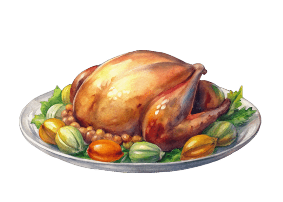 Review: Watercolor Thanksgiving Day Dinner PNG