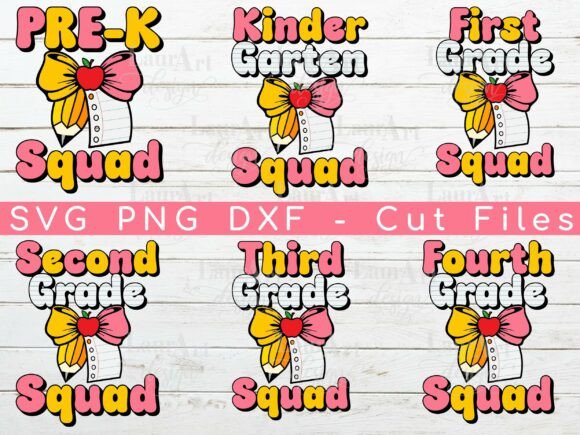 Teacher Bow Kindergarten Squad 1 Grade Review