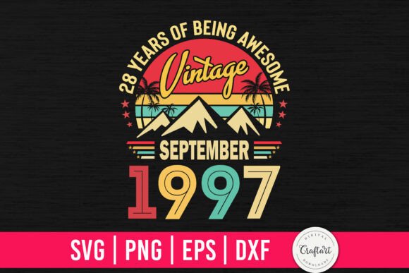 Vintage 1997 September 28th Birthday Embroidery Review