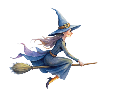 Witch Flying Across the Night PNG Embroidery Review
